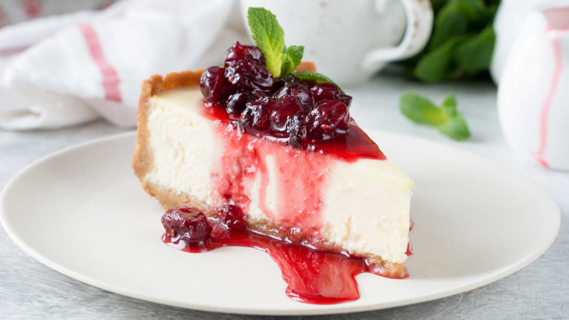 Cheesecake com Frutas Vermelhas